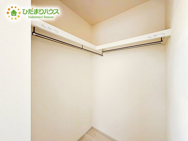 【収納】 | 水戸市千波町4期　新築戸建　１号棟 | 人気の設備であるWIC。収納量はもちろん、収納のしやすさもWICの大きなポイントです