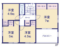 【仲介手数料無料】KIP入間市豊岡１期　全１棟１号棟　新築住宅は西武ハウジングの間取り