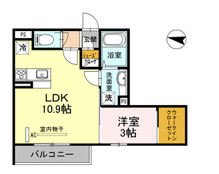 カサブランカ武蔵浦和の間取り