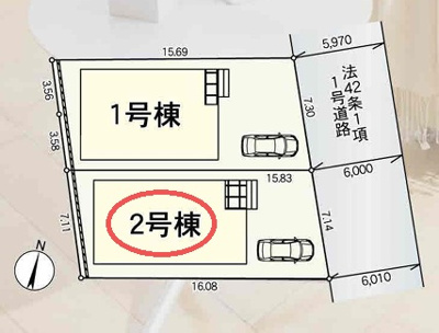 【区画図】 | クレイドルガーデン城陽市寺田第６ | 区画図