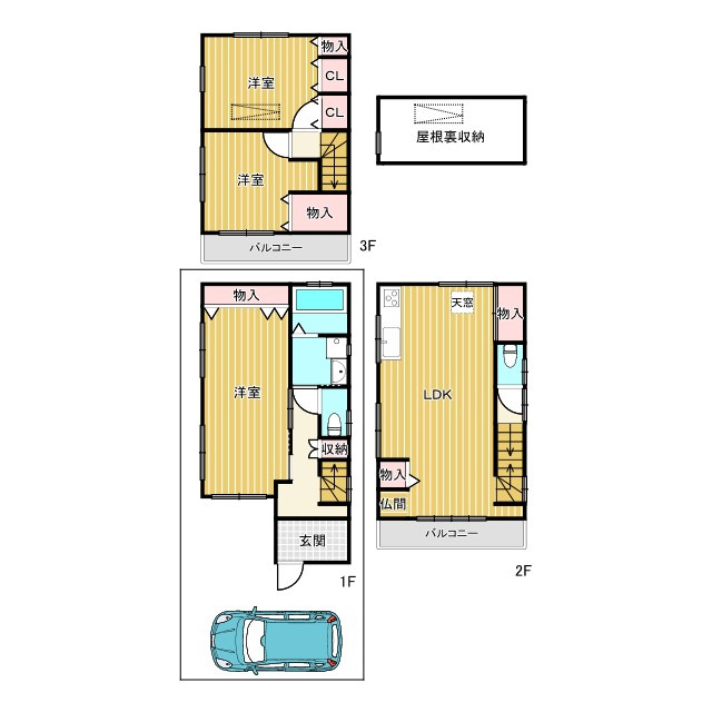 守口市大久保町4丁目の間取り|3LDK