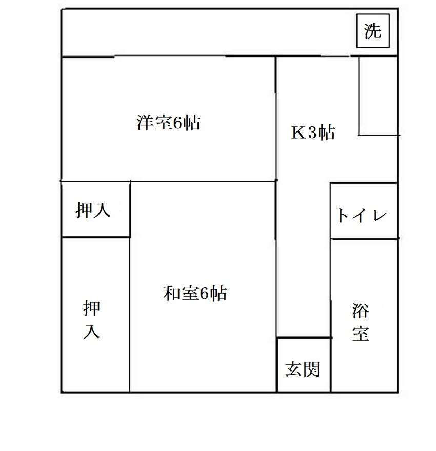 磯松マンションの間取り