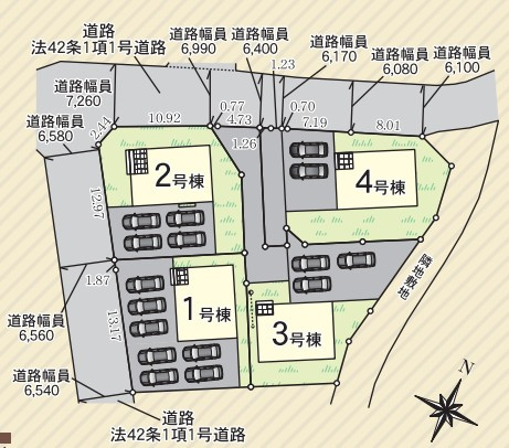 新築戸建　富士宮市山本第12　全4棟　2号棟の区画図|2号棟
