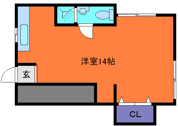 国玉ハイツの間取り