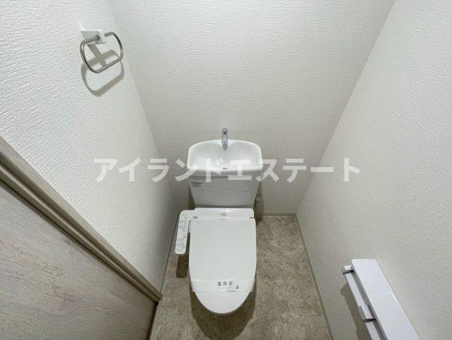 ウイングオオバ　独立洗面台　陽当たり良好　高層階のトイレ