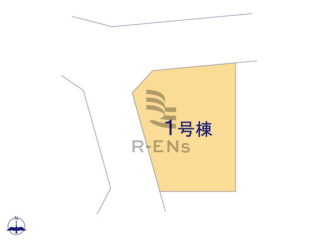 【区画図】 | 西東京市谷戸町１丁目　新築戸建て | 角地ならではの開放感と通風・採光に恵まれた住環境