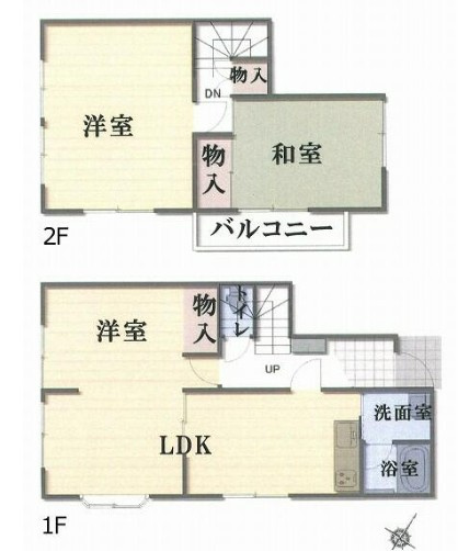【中古】鶴ヶ島市上広谷中古住宅の間取り