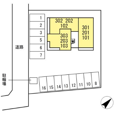 D-avanceつつじが丘 Ⅱの区画図