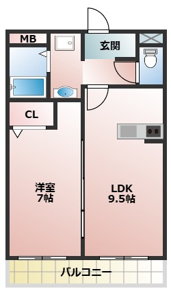 【間取り】 | グランパシフィック萱島