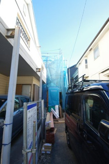 【外観】 | 【仲介手数料無料！！】府中市若松町3丁目　新築戸建て（全1棟）1号棟　5680万円 | 令和８年1月１２日撮影　建築中