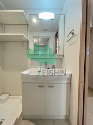 【洗面所】 | サニークレスト山王公園 | シンプルで使いやすい洗面台です！