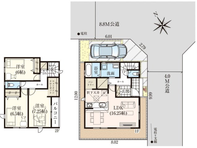三郷市　戸ケ崎1丁目　新築戸建　　全1棟のその他|間取図です