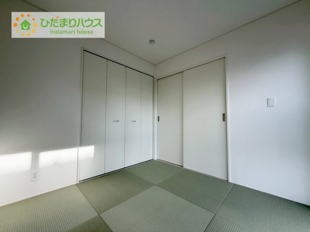 本宮市本宮千代田　第3　4号棟の和室|小さなお子さまのいる方におすすめ！リビング横の和室でお子様が遊んでる様子も確認できます(^^)/