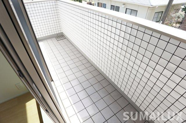 菊池郡菊陽町大字原水のアパートのバルコニー
