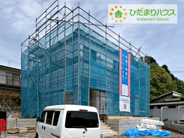 東海村村松第4　新築戸建の外観パース|たっぷりの陽光と心地よい風が舞い込む住まい♪