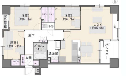 クリオ蒲田壱番館の間取り