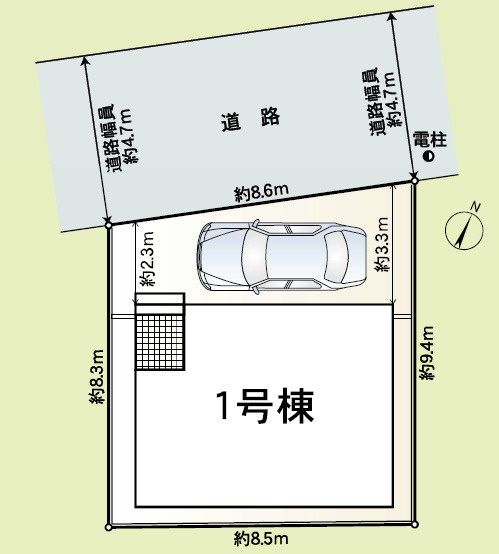 【区画図】 | 明石市魚住町中尾第3（全1棟）新築