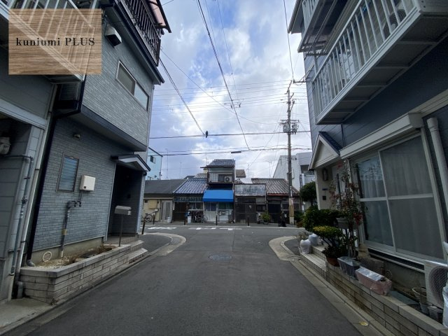 守口市南寺方中通1丁目の前面道路含む現地写真