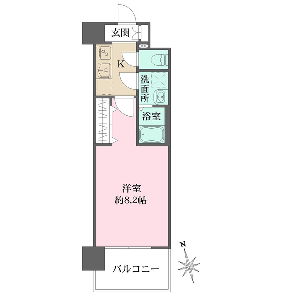 リヴェント玉造の間取り