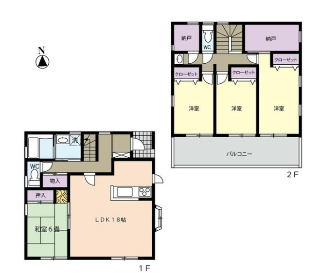 【中古戸建】本庄市柏1丁目の間取り|■間取り図｜敷地面積：250.08（約75.65坪）　建物面積：124.14（約37.55坪）