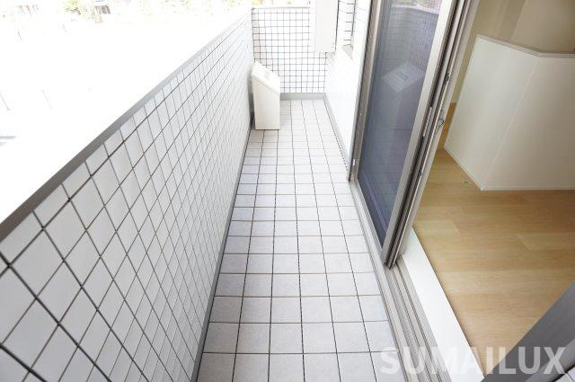 菊池郡菊陽町大字原水のアパートのバルコニー