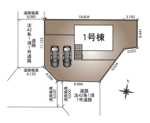 東海村村松第4　新築戸建の区画図