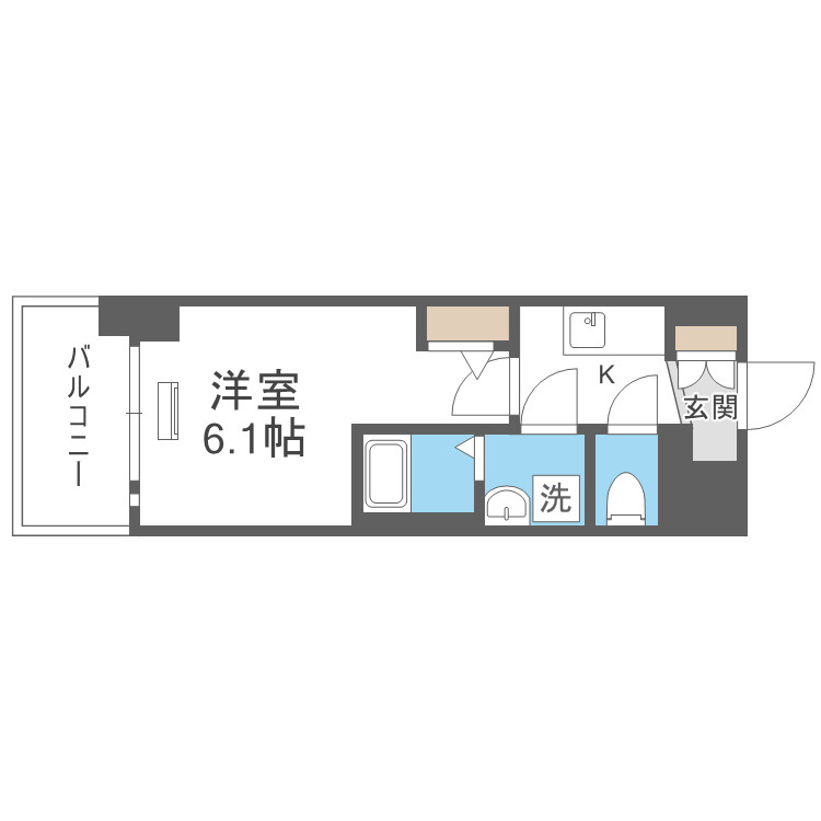 エスリード難波ＡＧＲＥＡの間取り