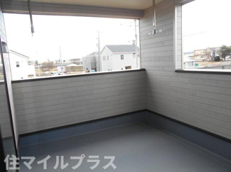 【バルコニー】 | 矢吹町八幡町新築一戸建て2棟 | 暖かな日差しのふりそそぐバルコニー