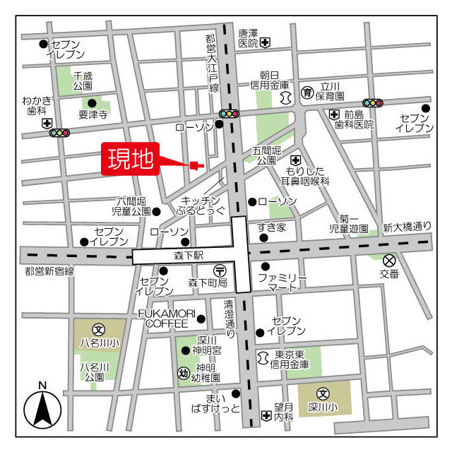 グランエール森下ＷＥＳＴの地図