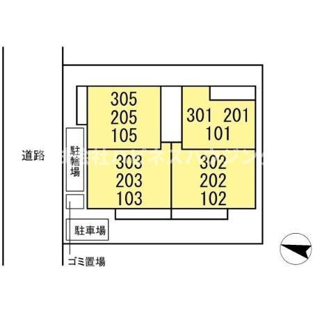 スリーレイヤー柏の葉(ThreeLyaer柏の葉)の区画図