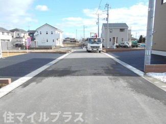 【前面道路含む現地写真】 | 矢吹町八幡町新築一戸建て2棟 | 前面道路含む現地写真です