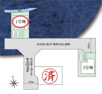 【区画図】 | ファーストタウン天理市第２別所町 | 区画図