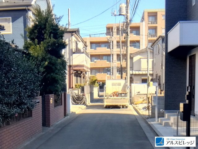 新築／三芳町藤久保　第24期の前面道路含む現地写真|前面道路の様子です