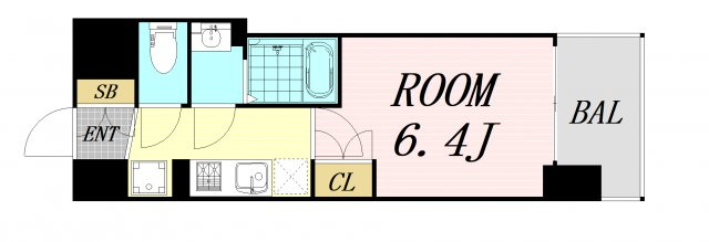 BPRレジデンス新梅田　仲介手数料無料の間取り