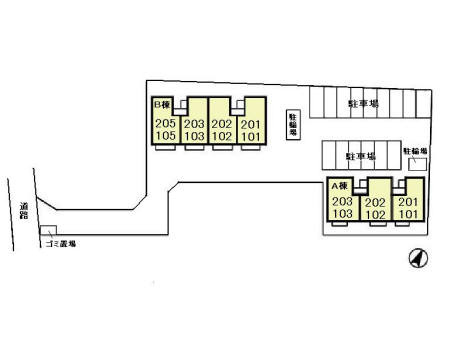 フレシール　Bの区画図