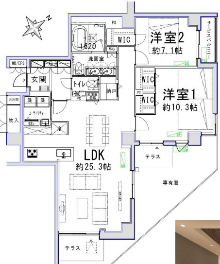 等々力グランドヒルズの間取り