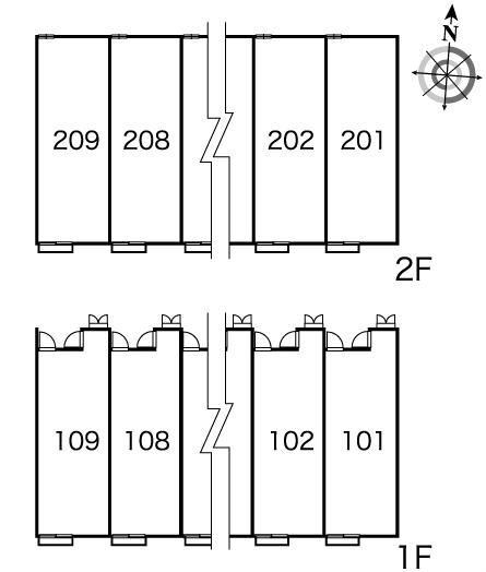 レオパレスガイアの区画図