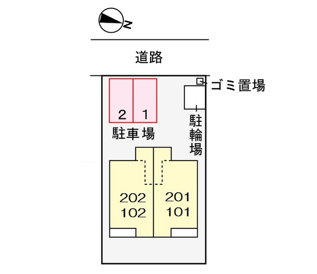 ルミエールのその他|配置図です。