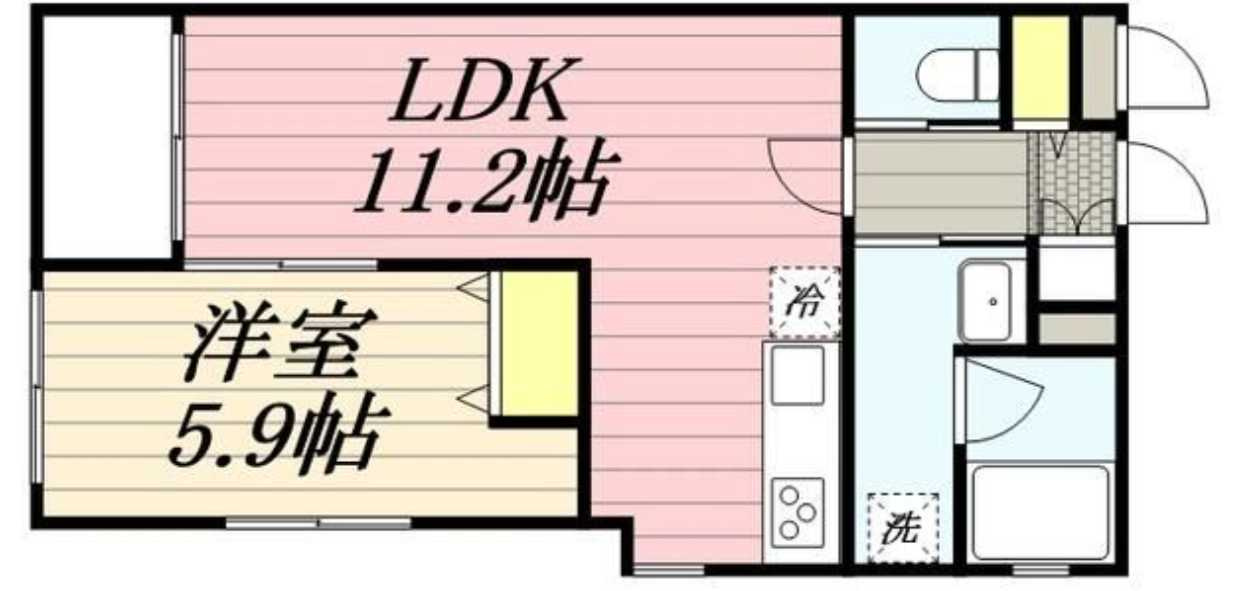 aLATO祐天寺　ペット相談　礼金０　築浅の間取り