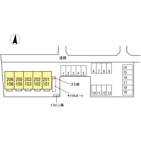 シャルールの区画図