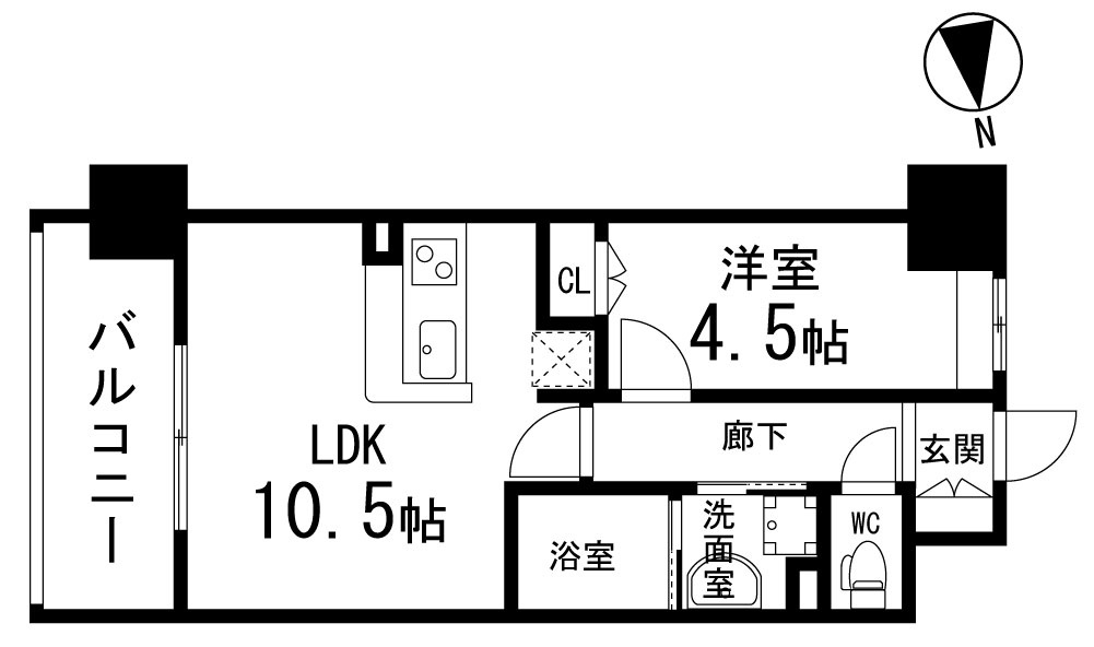 ディークレスト太子堂駅前Eastの間取り