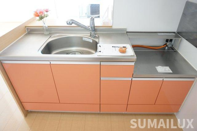 熊本市東区戸島西４丁目のアパートのキッチン