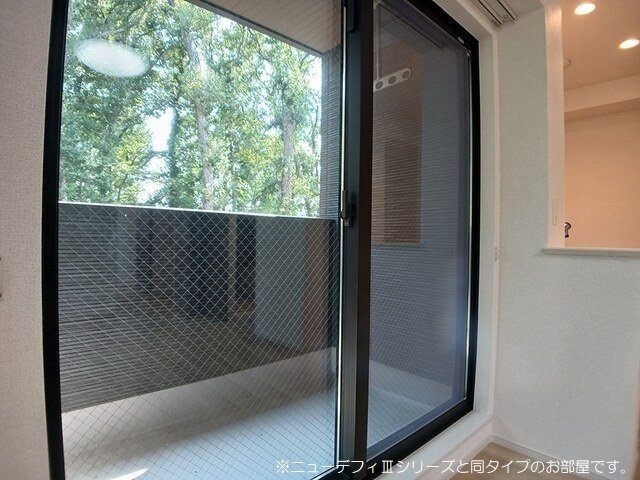 加古川市東神吉町砂部のアパートのバルコニー