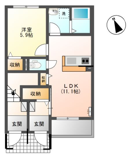 オーヴィラージュの間取り