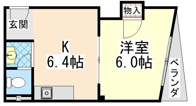 プチシャトー徳井の間取り
