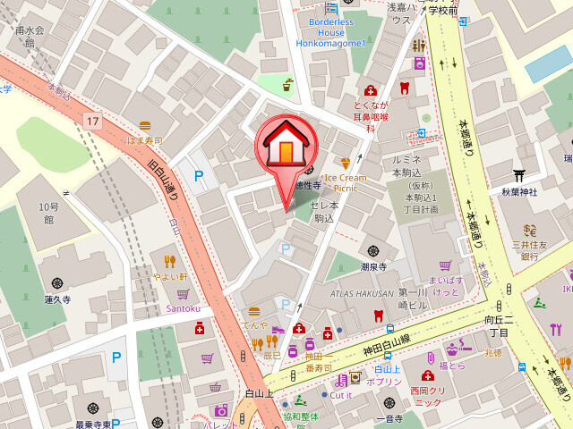 ピッコロ白山の地図