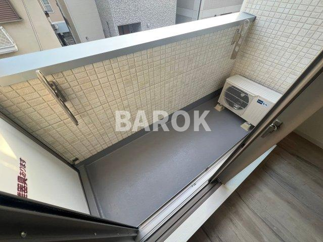 ベルシア箱崎のバルコニー