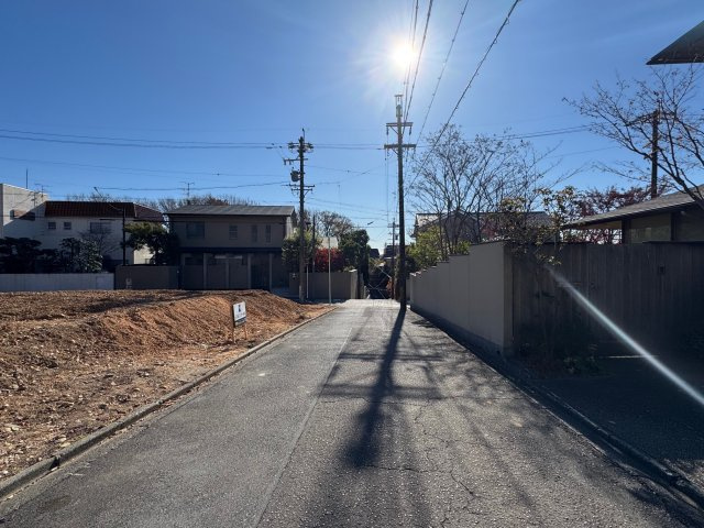 千種区徳川山町二丁目土地　A区画の前面道路含む現地写真