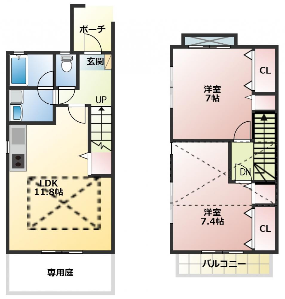 シェソワBの間取り