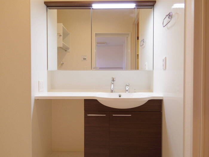 サニーハウスの独立洗面台|大型洗面化粧台